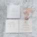 Modern Wedding Invitation Card Transparent Acrylic Invitation With Hard Cover